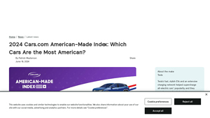 2024 Cars.com American-Made Index: Which Cars Are the Most American? - suv made in usa