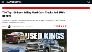 The Top 100 Best-Selling Used Cars, Trucks And SUVs Of 2024 - used vehicles usa