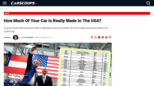 How Much Of Your Car Is Really Made In The USA? | Carscoops - toyota made in usa