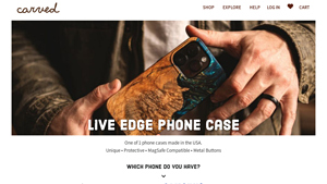 Carved - Live Edge Wood Phone Cases