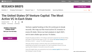 The United States Of Venture Capital: The Most Active VC In Each State - venture capital companies in usa