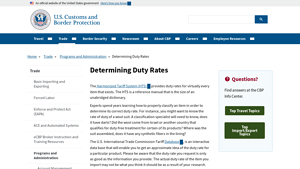Determining Duty Rates | U.S. Customs and Border Protection - import duties from japan to usa