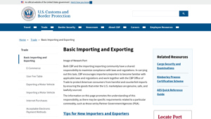 Basic Importing and Exporting - U.S. Customs and Border Protection - hand made soaps for importing to usa