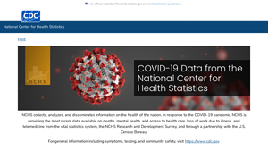 COVID-19 Data from the National Center for Health Statistics - covid cases usa