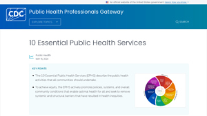 10 Essential Public Health Services | Public Health Gateway | CDC - public health service usa