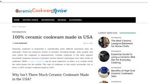100% ceramic cookware made in USA - ceramic cookware made in usa