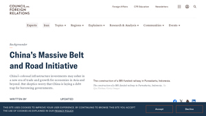 China's Massive Belt and Road Initiative - Council on Foreign Relations - usa to china transportation services