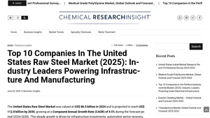 Top 10 Companies in the United States Raw Steel Market (2025): Industry ... - biggest steel companies in usa