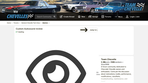 Custom Autosound review - Team Chevelle - custom autosound usa