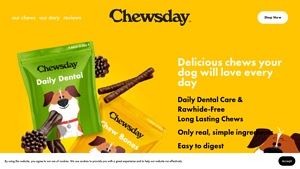 Chewsday Natural Dog Treats - dog treats made in usa