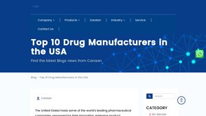 Top 10 Drug Manufacturers in the USA in 2025 - chinacanaan.com - medicine company in usa