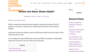 Where Are Keen Shoes Made? - Chooze Shoes - keen footwear made in usa