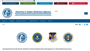 Home Page | CISA - national security agency usa