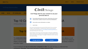 Top 10 Construction Companies in USA - civilthings.com - major construction companies in usa