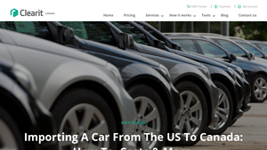 Importing A Car From USA To Canada: Guide (2024) | Clearit.ca - importing truck from canada to usa