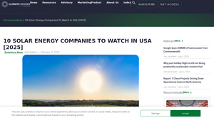 10 Solar Energy Companies To Watch in USA [2025] - biggest solar companies in usa