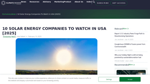 10 Solar Energy Companies To Watch in USA [2025] - Climate Insider - energy companies usa