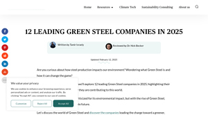 12 Leading Green Steel Companies In 2025 - ClimateSort - top 10 steel companies in usa