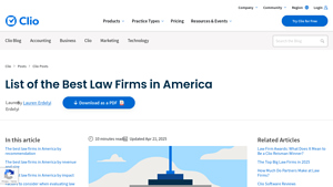 List of the Best Law Firms in America - Clio - legal companies in usa