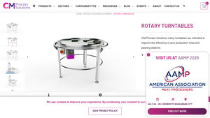 Rotary Turntables - CMP - CM Process Solutions - industrial lazy susan