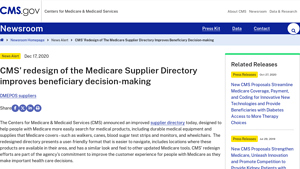 CMS' redesign of the Medicare Supplier Directory improves beneficiary ... - medicare approved dme suppliers usa