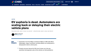 EV euphoria is dead. Automakers trumpet consumer choice in U.S. - ev manufacturers usa