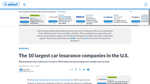 10 Largest Car Insurance Companies in the U.S. in 2025 - CNBC - biggest insurance companies in usa