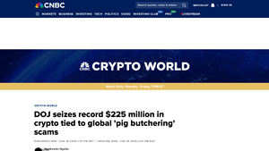 DOJ seizes record $225 million in crypto tied to global 'pig ... - CNBC - secret service usa