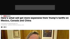 Here's what will get more expensive from Trump's tariffs on Mexico ... - imports from canada to usa