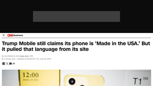 Trump Mobile still claims its phone is 'Made in the USA.' But ... - CNN - usa made mobile phones