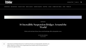 16 Incredible Suspension Bridges Around the World - suspension bridges in usa