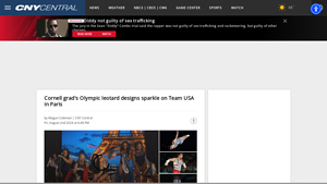 Cornell grad's Olympic leotard designs sparkle on Team USA in Paris - WSTM - usa gymnastics clothing