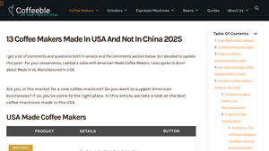 13 Coffee Makers Made In USA And Not In China 2025 - coffee percolator made in usa