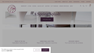 Coley Home | Custom Upholstered Furniture | Made in the USA - bed frame made in usa