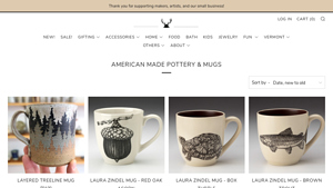 American Made Pottery & Mugs - Common Deer - made in usa coffee mug