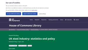 UK steel industry: statistics and policy - House of Commons Library - how many steel mills in usa