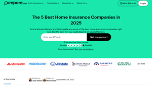 Best Home Insurance Companies (July 2025) | Compare.com - best insurance companies in usa