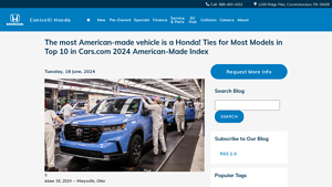 The most American-made vehicle is a Honda! Ties for Most Models in Top ... - are hondas made in the usa