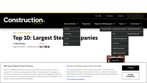 Top 10: Largest Steel Companies - Construction Digital - biggest steel companies in usa