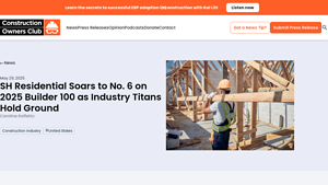 Top 10 U.S. Home Builders of 2025: SH Residential Surges to No. 6 - biggest home builder in usa