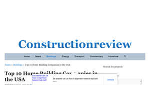 Top 10 Home Building Companies in the USA - Constructionreview - biggest home builder in usa