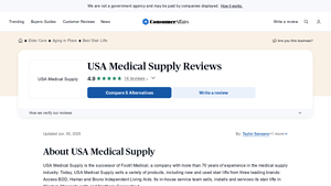 14 USA Medical Supply Reviews: Written By Customers - ConsumerAffairs - usa medical supply