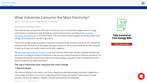 What Industries Consume the Most Electricity? - electric usage by sector