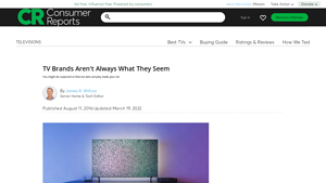 TV Brands Aren't Always What They Seem - Consumer Reports - televisions made in usa