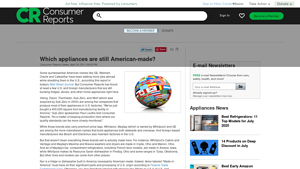 American Made Appliances - Consumer Reports - usa made freezers