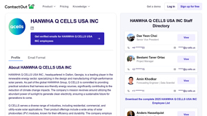 HANWHA Q CELLS USA INC - ContactOut - hanwha q cells usa inc.