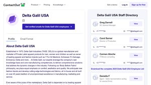 Delta Galil USA - Company Profile & Staff Directory - ContactOut - delta galil usa inc
