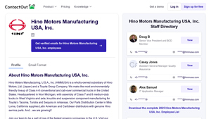 Hino Motors Manufacturing USA, Inc. - ContactOut - hino motors manufacturing usa inc