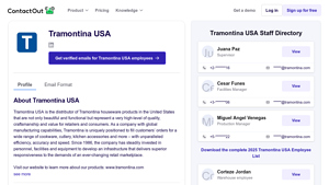 Tramontina USA - Company Profile & Staff Directory - ContactOut - tramontina usa inc.