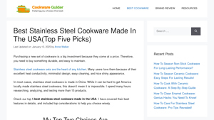 Best Stainless Steel Cookware Made In The USA(Top Five Picks) - best stainless steel cookware made in usa